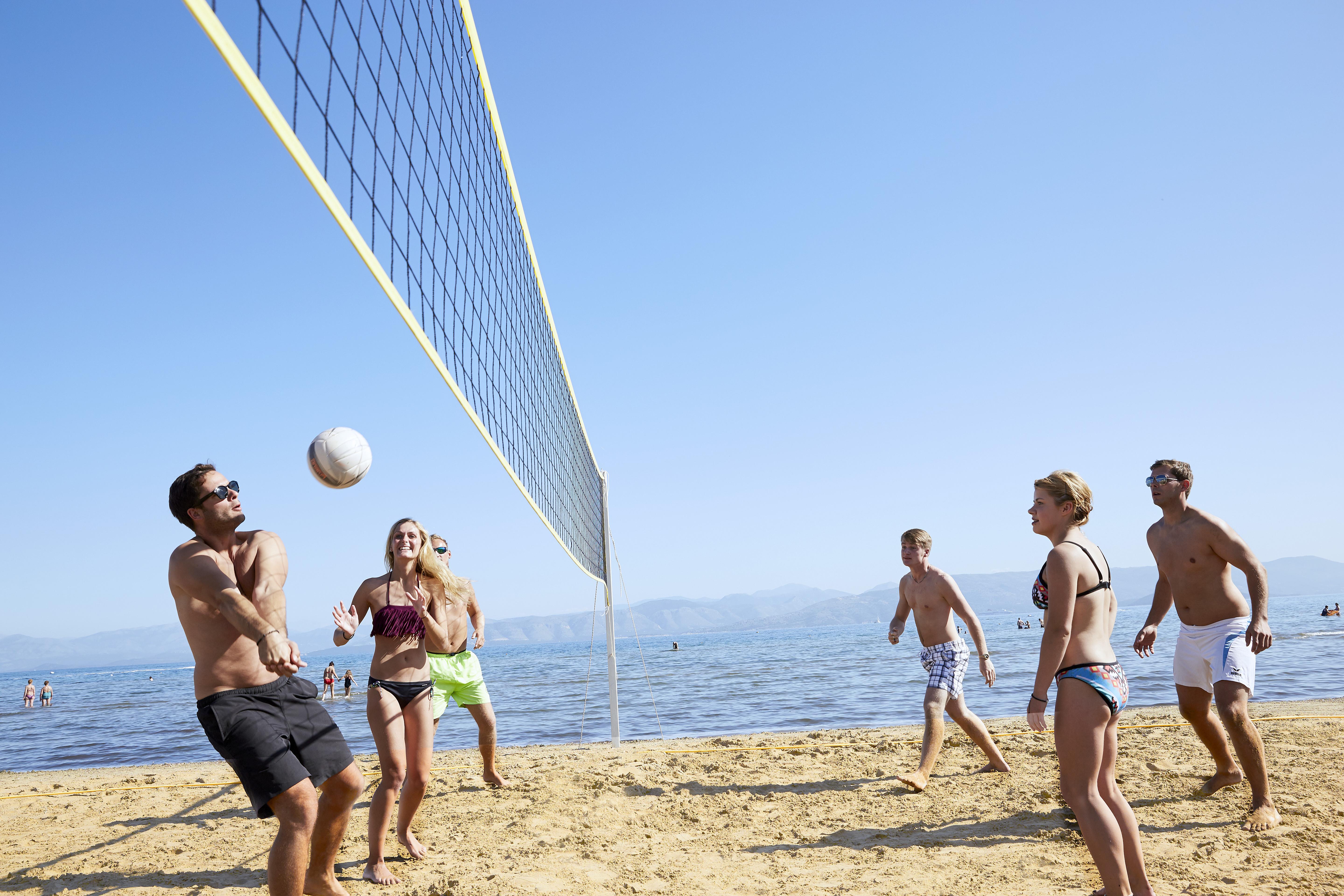 Capo Di Corfu Apart otel Kávos Dış mekan fotoğraf Beach volleyball