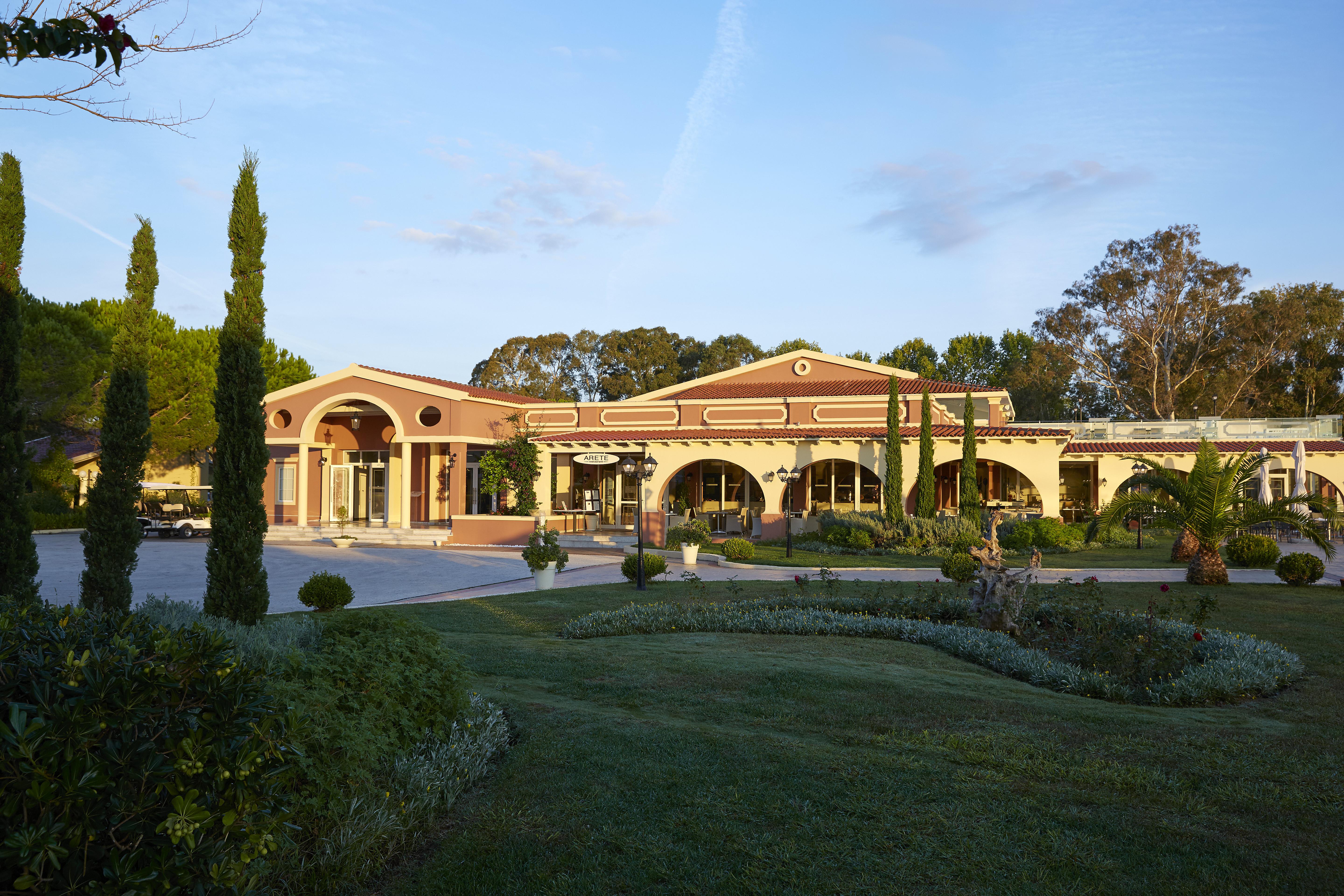 Capo Di Corfu Apart otel Kávos Dış mekan fotoğraf The clubhouse at the 2007 Women's Australian Open