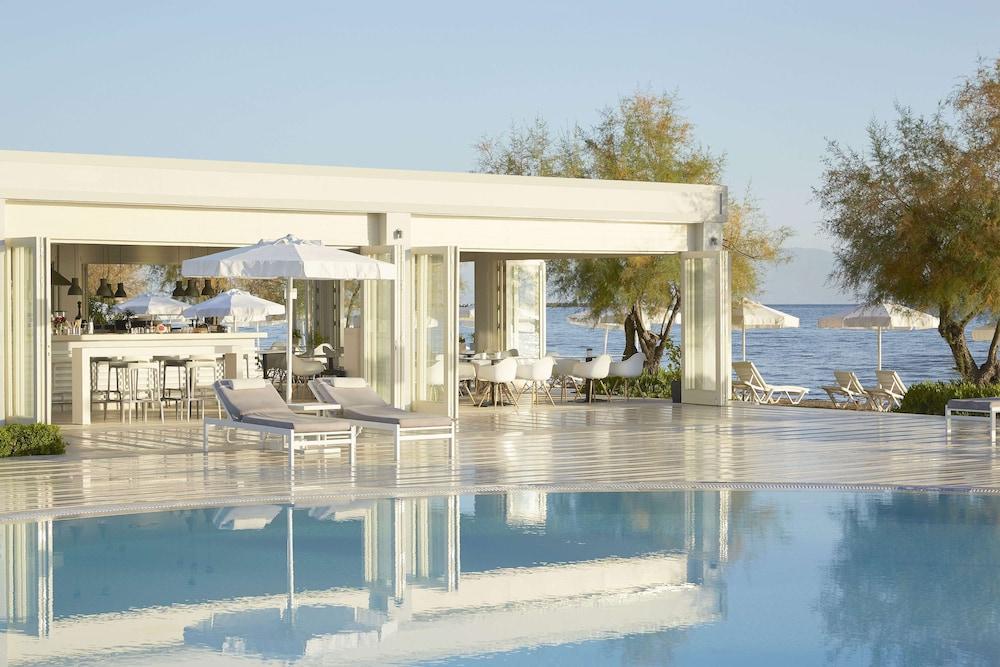 Capo Di Corfu Apart otel Kávos Dış mekan fotoğraf The bar at the pool